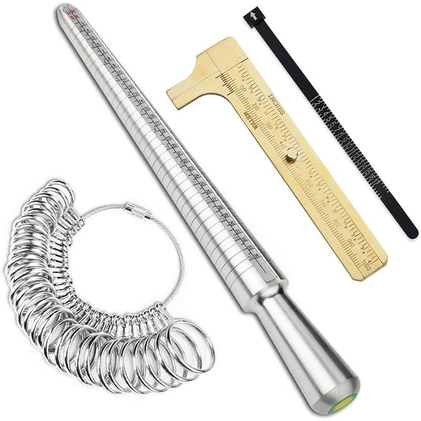 HTAIGUO Ring Sizer Measuring Tool Metal Ring Mandrel Stick Ring