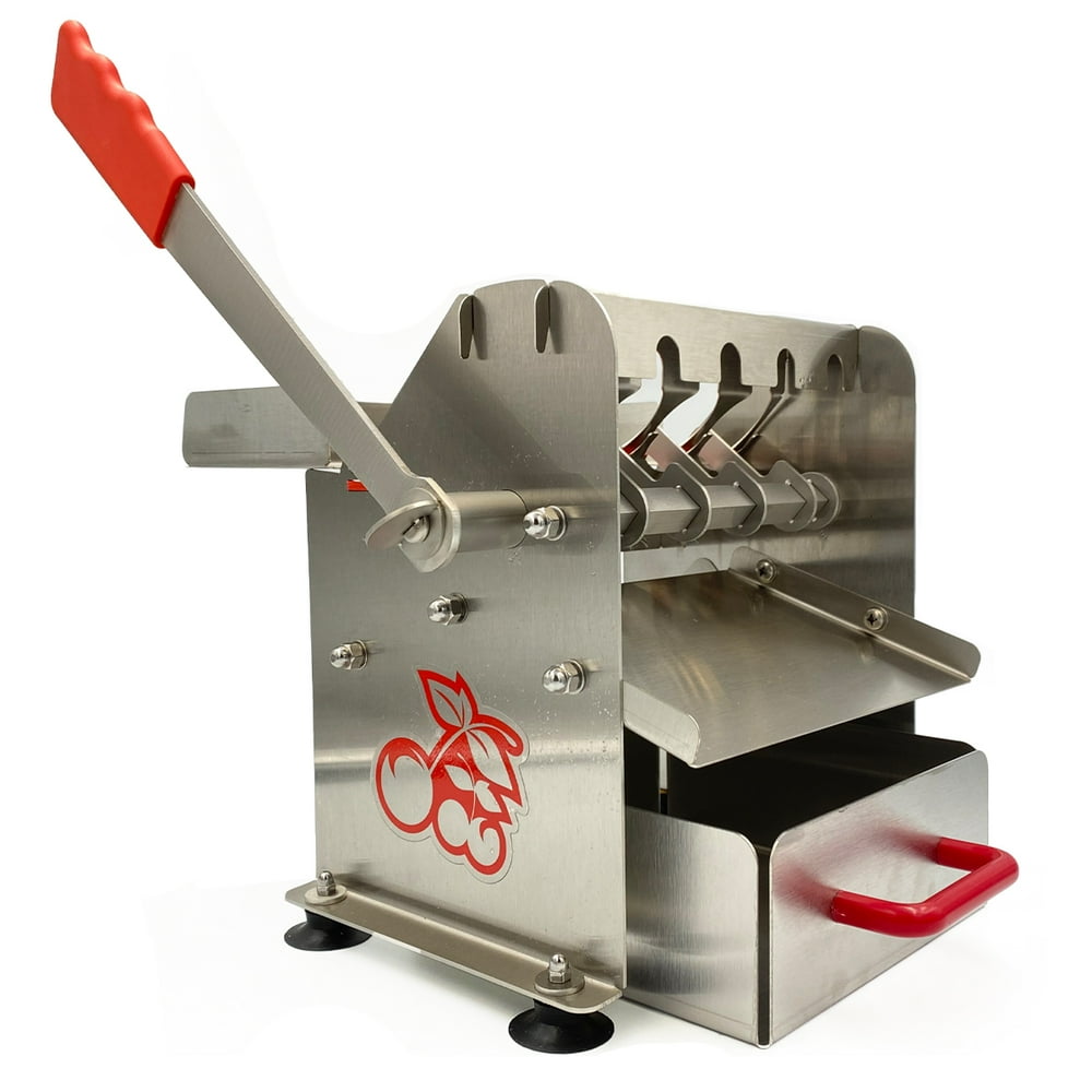 The Sausage Maker Stainless Steel Deluxe Cherry Pitter Includes