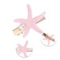 thumbnail image 3 of Unique Bargains 9 Pcs Starfish Shell Hair Clips for Home Pink, 3 of 5
