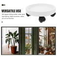 thumbnail image 6 of White Plastic Plant Bracket Stand with Wheels Tray for Pots Flower Potted Thicken, 6 of 6
