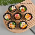 thumbnail image 4 of 2 piezas de comida en miniatura para casa de muñecas a escala 1:6, fideos de marisco japoneses, comida de cocina de simulación para Blyth, Barbies, Bjd, accesorios para muñecas 1/6, 4 of 5