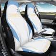 thumbnail image 3 of POLERO Polyester Front Car Seat Covers for Auto, Washable Stretchy Driver Seats Protector Cushion, Argentina Flag Design, 3 of 12