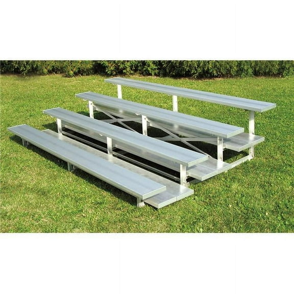 SSN  4 Row 15 ft. Low Rise Bleacher - Blue - 15 ft.