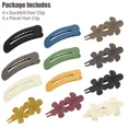 thumbnail image 6 of 12Pcs Flat Hair Clips Flower Claw Clips For Thick Thin Hair French Hair Barrette, 6 of 6