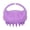 Purple, variant on Hair Growth Scalp Massager Silicone Shampoo Brush & Dandruff Exfoliating Scrubber Comb, Black (3.94 in / 10 cm)