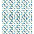 thumbnail image 3 of Geometric Circle Duvet Cover Set, Pastel Color Effects Oval Point Old Linked Stripes Contrast New Band, Decorative 3 Piece Bedding Set with 2 Pillow Shams, Queen Size, Pale Blue Green, by Ambesonne, 3 of 3