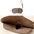 thumbnail image 4 of Sac à Lunettes en Cuir PU Motif Litchi Rétro Étui à Lunettes de Soleil Portable Cadre Myopie Étui Simple Sac à Lunettes Boîte de Rangement pour Lunettes, 4 of 4