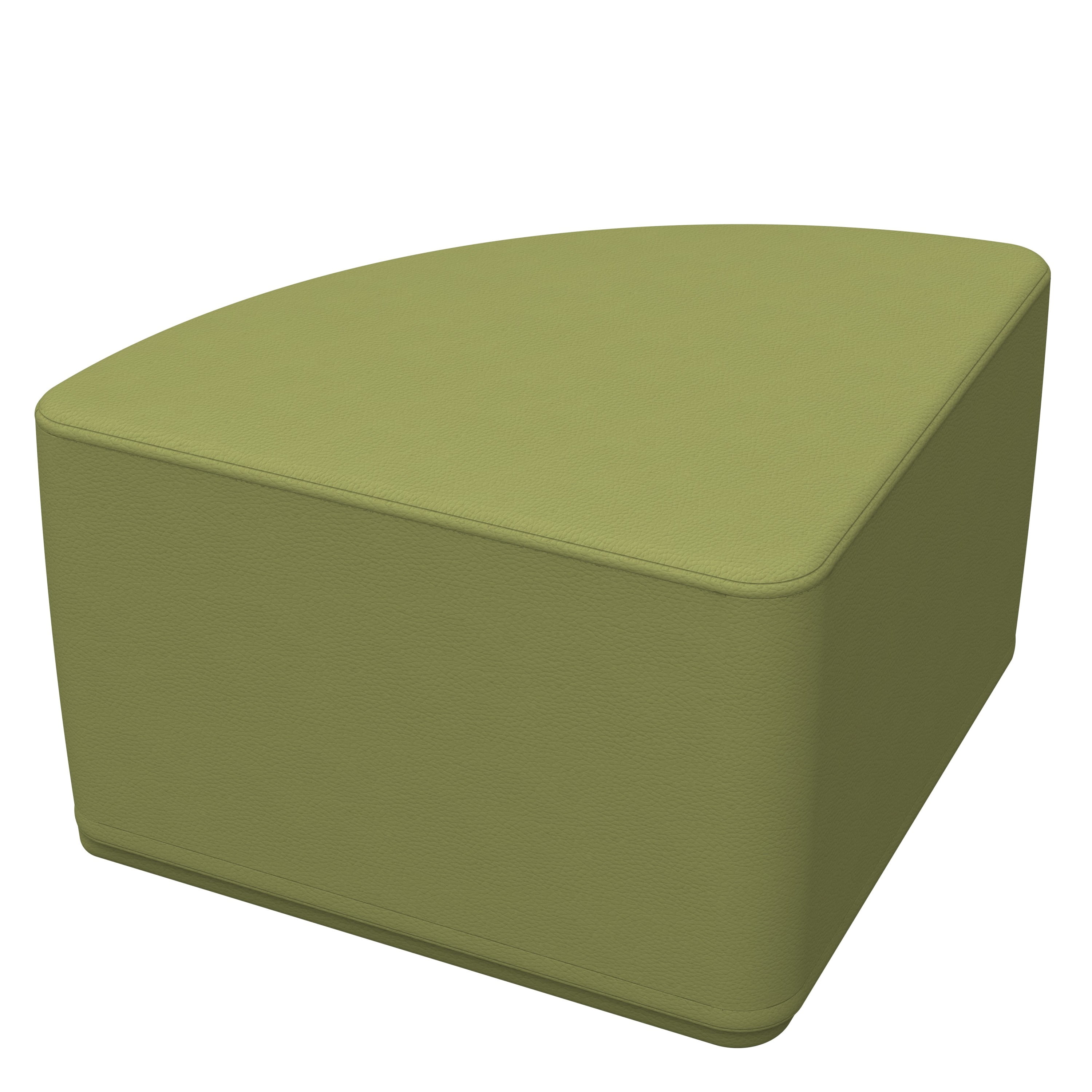 ECR4Kids Softzone Pie Ottoman Orange Furniture for Kids Junior 12 H