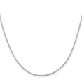 thumbnail image 3 of 925 Sterling Silver 1.5mm Oval Cable Chain Necklace Pendant Charm Fancy, 3 of 9