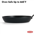 thumbnail image 5 of OXO Obsidian Pre-Seasoned Carbon Steel Induction Safe 12" Frying Pan/Skillet with Silicone Sleeve, Black, 5 of 10