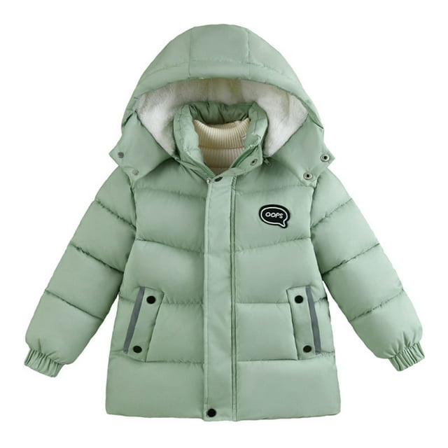 Boys Winter Down Jacket Thickened Warm Coat Fashionable Short Style Outerwear Cold Weather