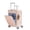 Pink, variant on TBAU Ride-On Suitcase for Kids with Seat, Front Opening Carry-On Luggage, 360° Lockable Spinner and TSA Lock, Black