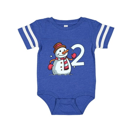 

Inktastic 2nd Birthday Snowman Gift Baby Boy or Baby Girl Bodysuit