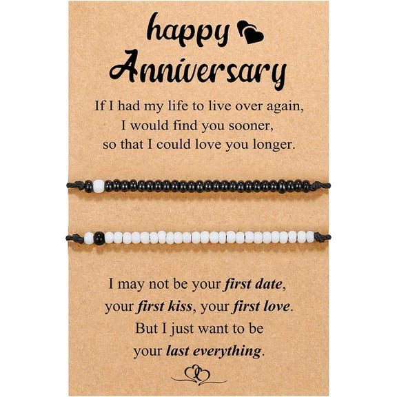 Matching Couple Bracelets Set, A Gift for Couples in A Long-Distance Relationship