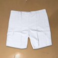 thumbnail image 5 of pstuiky Pantalones cortos para hombre, Pantalones cortos casuales de lino para hombre, con múltiples bolsillos, rectos, de color liso, cómodos y transpirables., 5 of 5