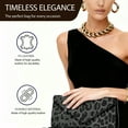 thumbnail image 6 of Xixirimido Women Clutch Bag Elegant PU Leather Evening Bags Envelope Handbags Clutch Purse with Detachable Chain for Party Wedding Prom, Black Leopard, 6 of 7