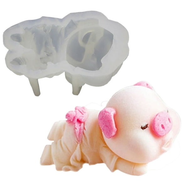 3D Pig Design Silicone Mold Handmade Baking Mold Baking Mold for DIY Cupcake Cake Pudding Chocolate