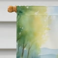 thumbnail image 3 of Bull Terrier Spring Path House Flag, 3 of 5