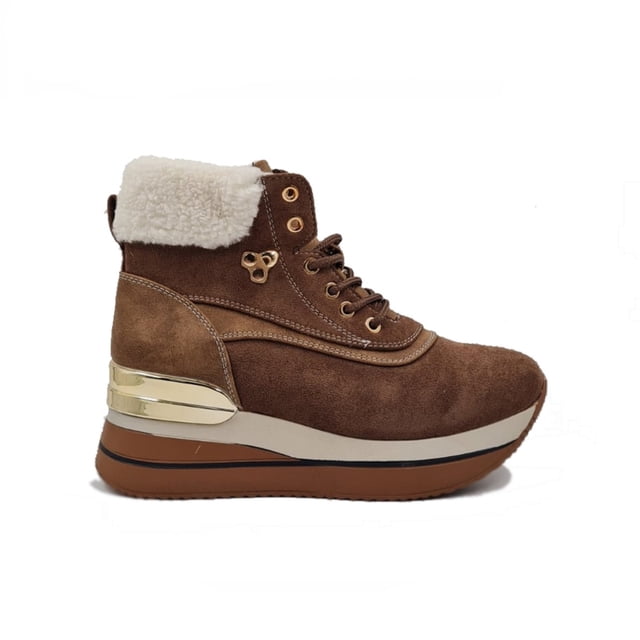 Botines con plataforma Booty Chiporro Coffee para mujer