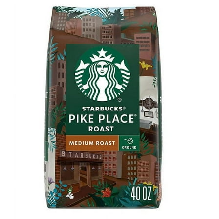 Starbucks Pike Place Medium Roast Ground Coffee, 40 oz.