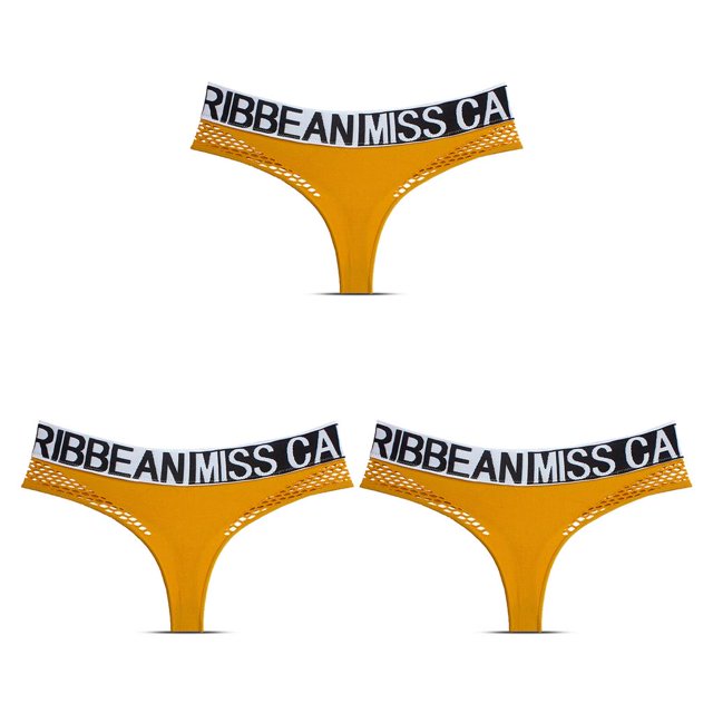 Sonducket Tanga femenina malla carta ropa interior elástica transpirable Tanga deportes atléticos Yoga calzoncillos calzoncillos para fiesta Type1 NO1