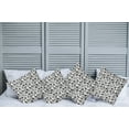thumbnail image 2 of Ambesonne Paisley Throw Pillow Cover 4 Pack, Different Flowers Forms, 16", Grey and Black, 2 of 7