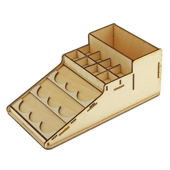Naiovety Wooden Epoxy Tools Storage Holder Paint Model Bottles Organizer Rack Almacenamiento y organización del hogar 230x126x50mm