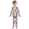 thumbnail image 3 of Ukrainian Design Pattern Cotton Pajamas 2 Piece Set Sleepwear Soft and Comfortable Homewear Nightwear, 3 of 7