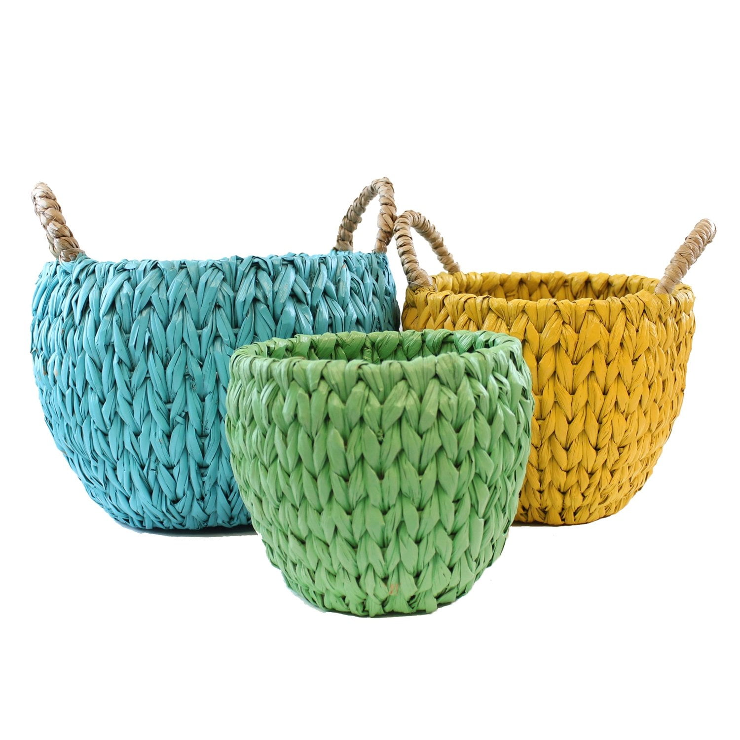 Home Decor Colorful Woven Baskets