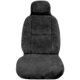 thumbnail image 2 of Eurow Easy-Install Plush Sheepskin Car Seat Cover for Summer & Winter Comfort and Protection, Gray, 2 of 6
