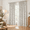 Blackout | Jacobean - Linen Gray on Cream-40"W x 90"L (Pack of 2), variant on Jacobean Flpinch Pleated Light Filtering Curta90 Inch