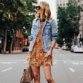 thumbnail image 4 of Fotbe Hippie Flower Vestido de Verano sin Mangas para Mujer – Vestido Midi Línea A, Estilo Camiseta Floral, Vestido Playero Casual y Fluido, 4 of 7