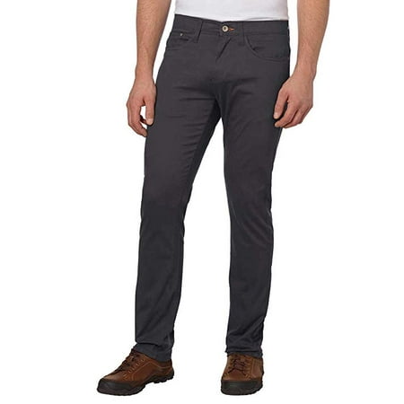 Weatherproof Vintage Men's 5 Pocket Twill Pant (36x32, Charcoal) - NEW