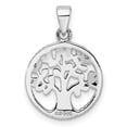 thumbnail image 4 of FJC Finejewelers 925 Sterling Silver Rhodium Plated Tree Charm 22 x 14 mm, 4 of 6