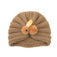 thumbnail image 4 of Coofit Baby Knit Hat Rabbit: 4PCS Cute Infant Winter Hat Newborn Turban Hat Beanie Cap, 4 of 10