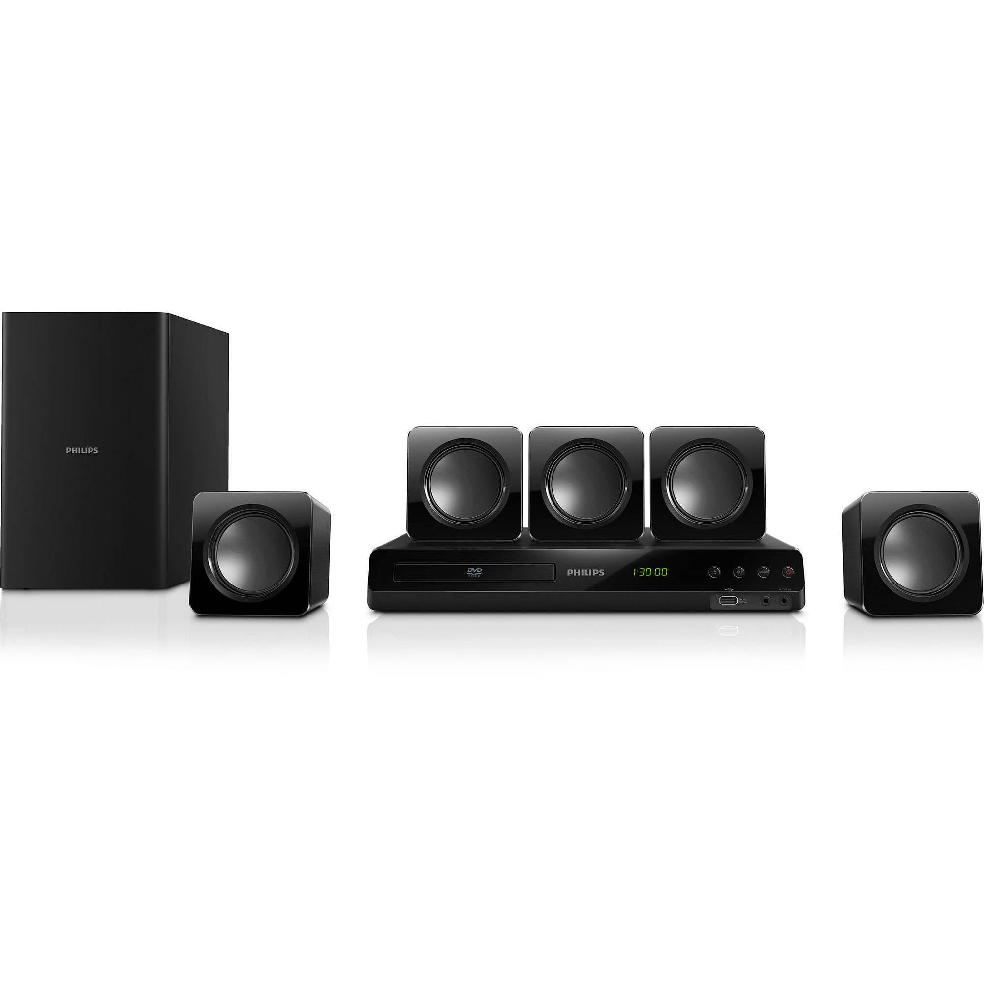 Restored Philips HTD3514/F7B 5.1-Channel Home Theater System - Walmart.com