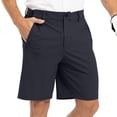 thumbnail image 2 of Sewkxo Men's Golf Shorts Inseam Stretch Quick Dry Casual Work Dress Shorts with 4 Pockets,Navy 3XL, 2 of 6