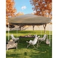 thumbnail image 3 of Abri de Jardin Pliante Robuste 10 X 10 Pi, Pavillon Extérieur avec 3 Hauteurs Réglables, Installation Sans Outils – Comprend Sacs de Sable, Piquets, Cordes Rigides, Sac de Transport – Blanc / Vert / Bleu / Kaki / Gris / Noir, 3 of 7