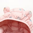 thumbnail image 3 of Hicidod Toddler Winter Coats Cute Bear Ears Hooded Zipper Baby Down Jacket Cartoon Print Light Puffy Puffer Outwear, 3 of 7