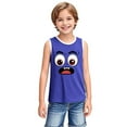 thumbnail image 5 of Tdoqot Boys Girls Graphic Tank Tops- Soft Casual Cute Sleeveless Summer Shirts Blue Size 6 Years, 5 of 5