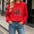 thumbnail image 6 of cocolona Christmas Sweatshirts for Women Christmas Tree Printed Crew Neck Long Sleeve Pullover Sweatshirts, 6 of 6