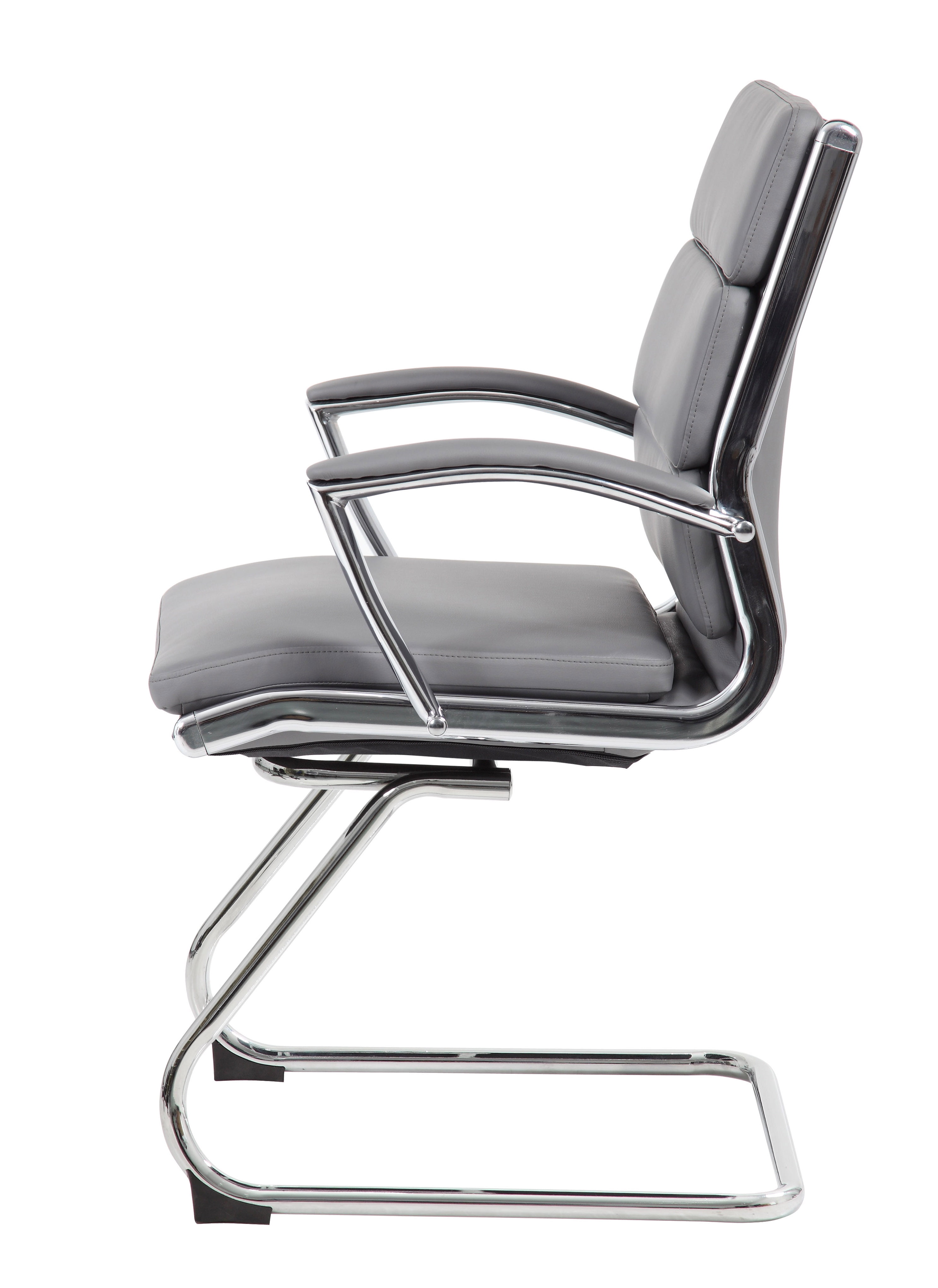 Boss Office Products Executive CaressoftPlus Chair with Metal Chrome Finish - Guest Reception Waiting Room Chair