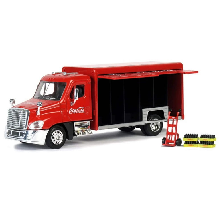 Coca-Cola 1/50 Scale Beverage Delivery Diecast Truck With 2
