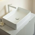 thumbnail image 6 of 30" Bathroom Vanity with Sink, Small Bathroom Vanity with Durable Ceramic Basin and Sintered Stone Countertop and Soft Closing, Freestanding Bathroom Vanities, White, 6 of 7