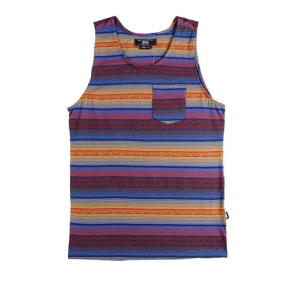 Beautiful Giant Men's Striped Tank Top with Stylish Chest Pocket Modern and Casual Look
