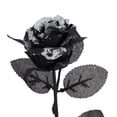 thumbnail image 4 of Artificial Rose Sequin Black Rose Imitation Rose Fake Rose Flower Halloween Decoration Sequin Black Rose Imitation Rose Fake Flower Halloween Decoration Multicolor Artificial, 4 of 7