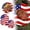 7 inches, variant on Disposable Paper Plates, Patriotic July 4th Independence Day Plates, American Flag Star Stripe Party Plates, 9 Inch Red White Blue Disposable Dinnerware, Pack of 20, 8.9 Inch