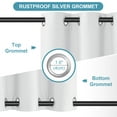 thumbnail image 3 of DONGPAI Outdoor Curtain for Patio Waterproof 52 x 84 Inch Windproof Thermal Insulated Top and Bottom Grommets Light Blocking Outside Curtains Keep Privacy for Yard/Porch, 1 Panel, White, 3 of 8