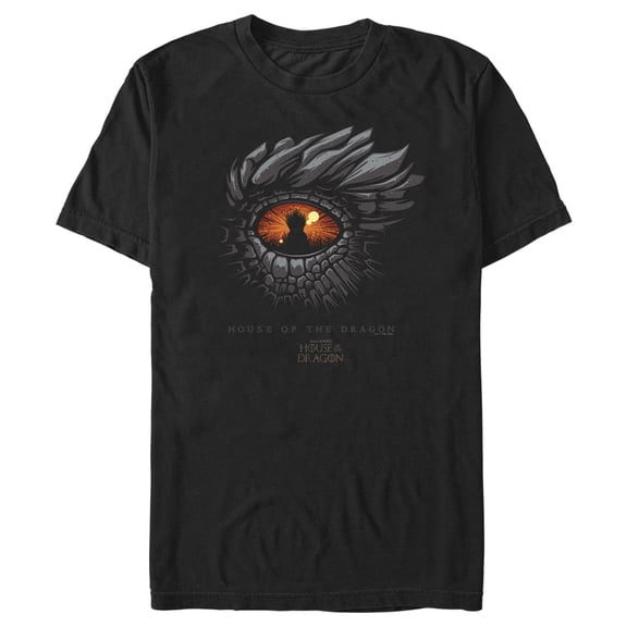 Men's Game of Thrones: House of the Dragon Eye of the Dragon Graphic Tee Black Small