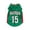 Green, variant on FENGGHAO Green Mexico Dog Soccer Jersey, Breathable Pet Sportswear with White Striped Design, Loose Fit Athletic Shirt for Dogs and Cats